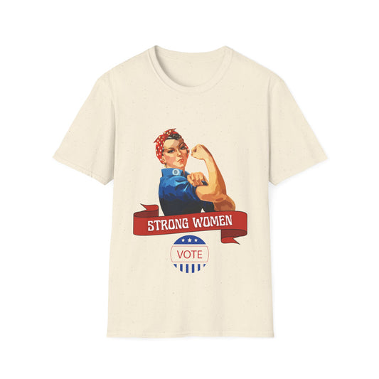 Strong Women Vote Unisex Softstyle T-Shirt