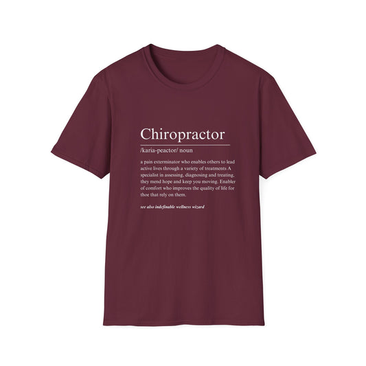 Chiropractor Definition Unisex Softstyle T-Shirt