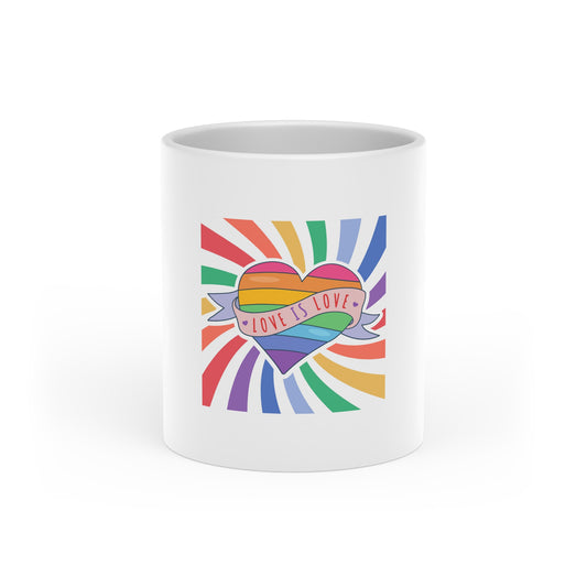 PRIDE LGBTQ+ Heart-Shaped Mug