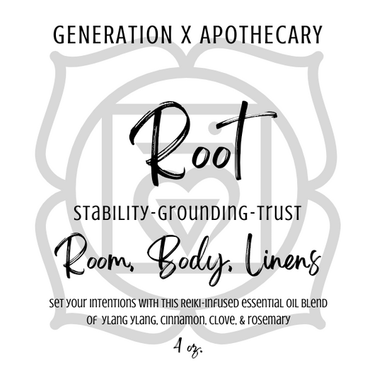 Root Chakra Reiki Intention Body Mist, Linen & Room Spritzer
