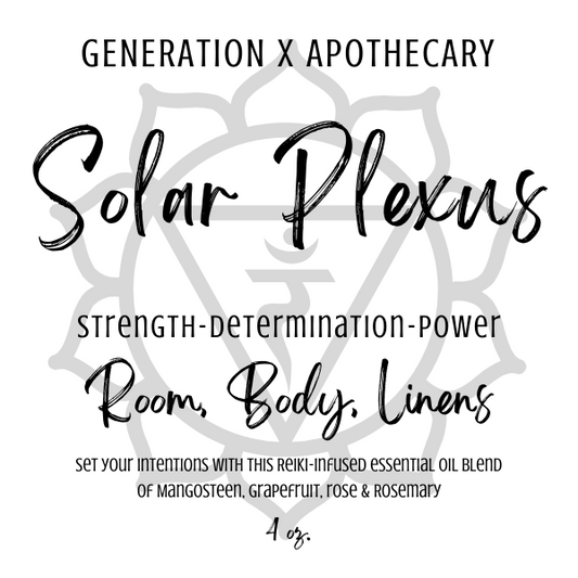 Solar Plexus Chakra Reiki Intention Body Mist, Linen & Room Spray