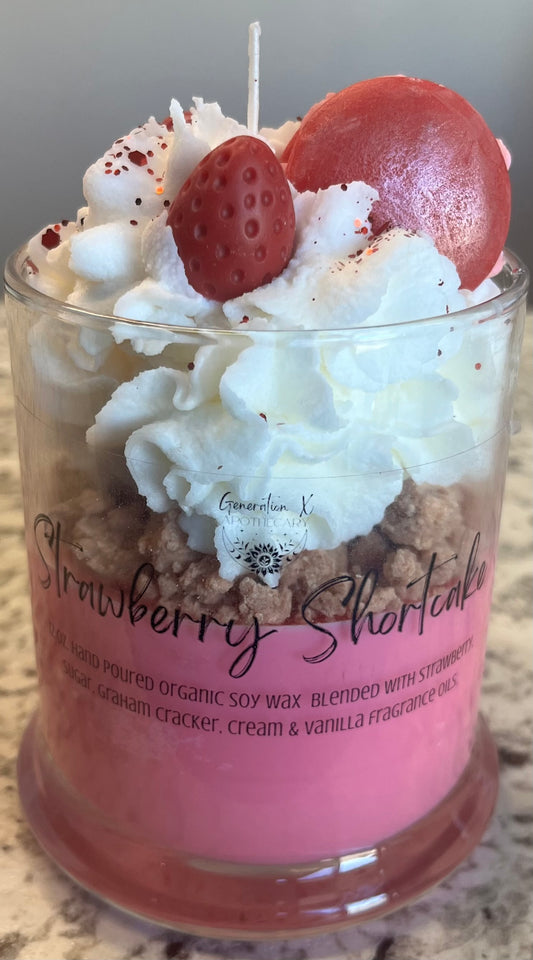 Strawberry Shortcake Dessert Candle