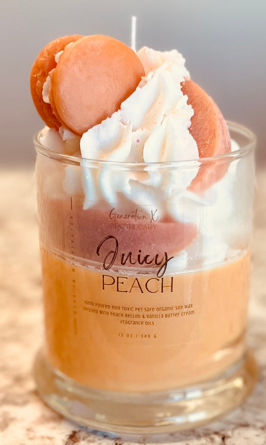 Juicy Peach Dessert Candle