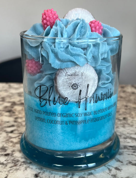 Blue Hawaii Cocktail Candle